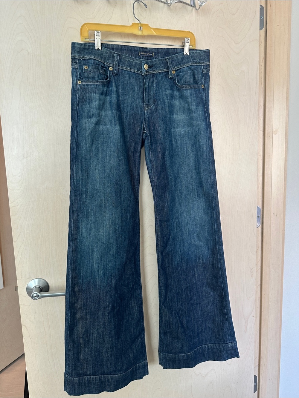 Fidelity Denim Blue Bell Dark Wash Low Rise  30 x34 Women’s Bling Sparkle